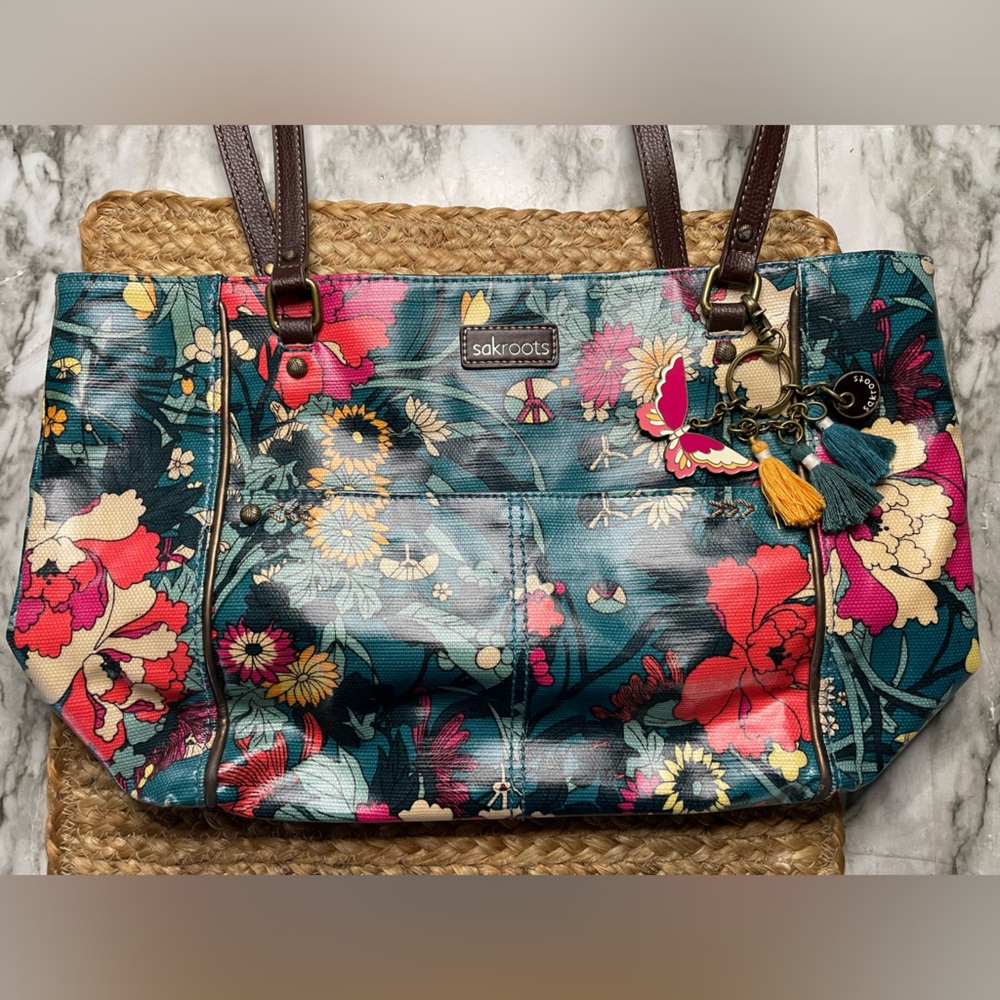 Sakroots Artist Circle Floral Satchel